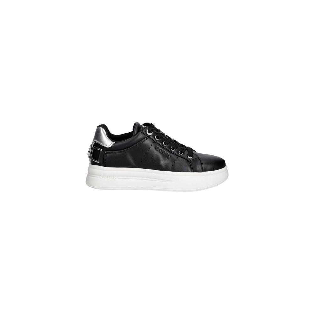Schwarze Plateau-Sneaker aus Polyethylen Guess
