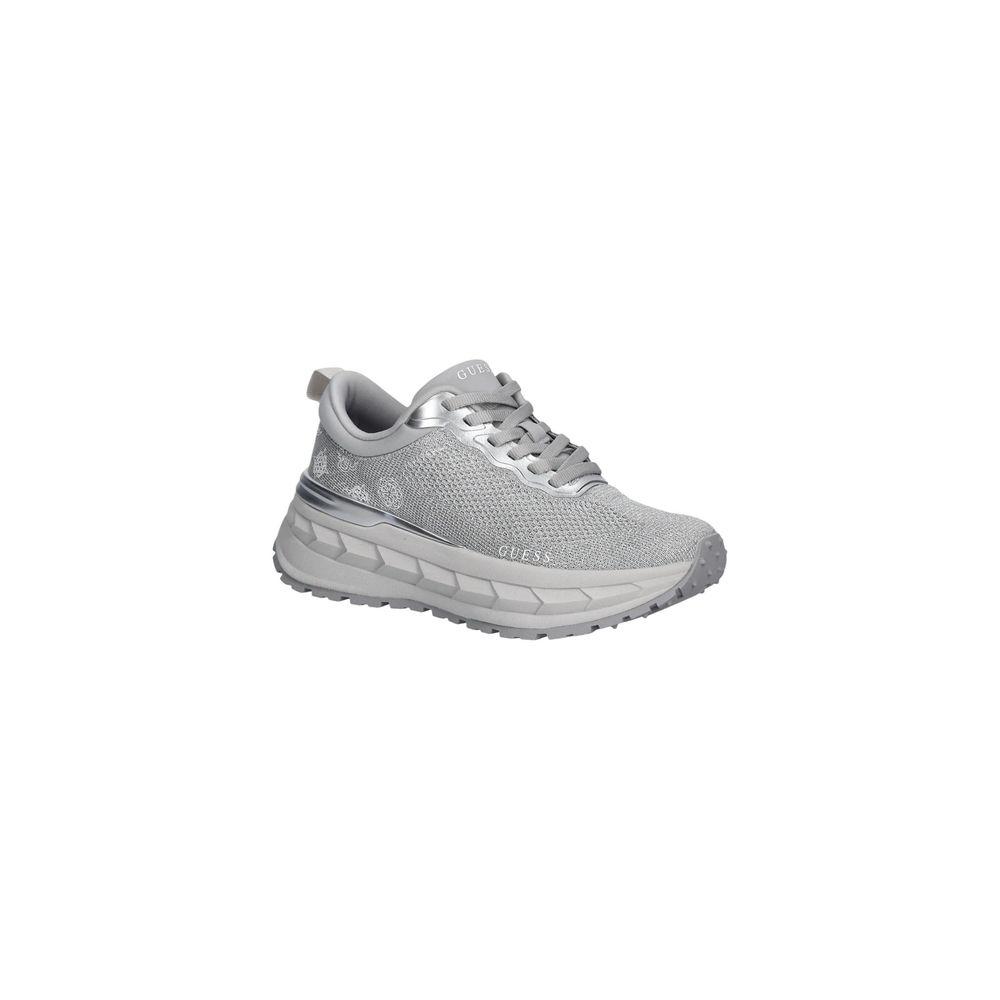 Silberne Chunky Sneaker aus Polyester Guess