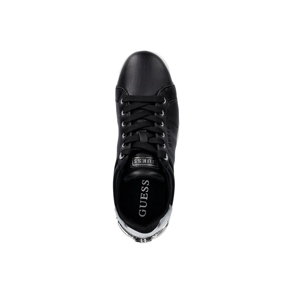 Schwarze Plateau-Sneaker aus Polyethylen Guess