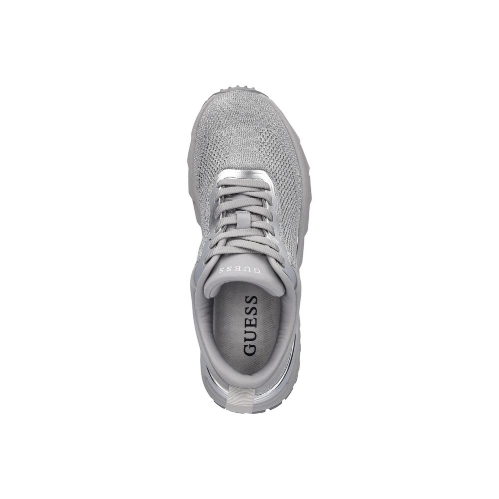 Silberne Chunky Sneaker aus Polyester Guess