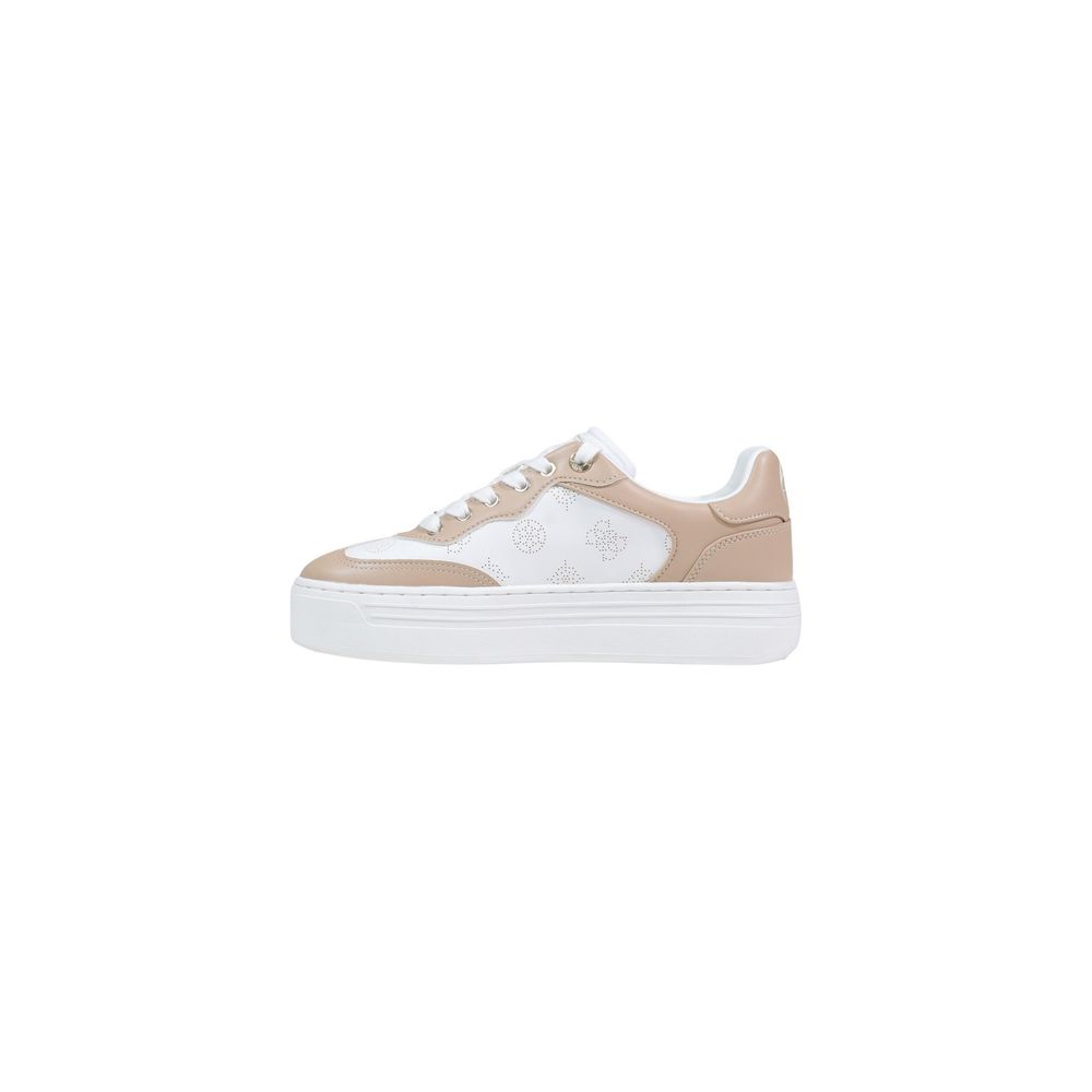Beige Polyethylene Low Top Sneakers Guess