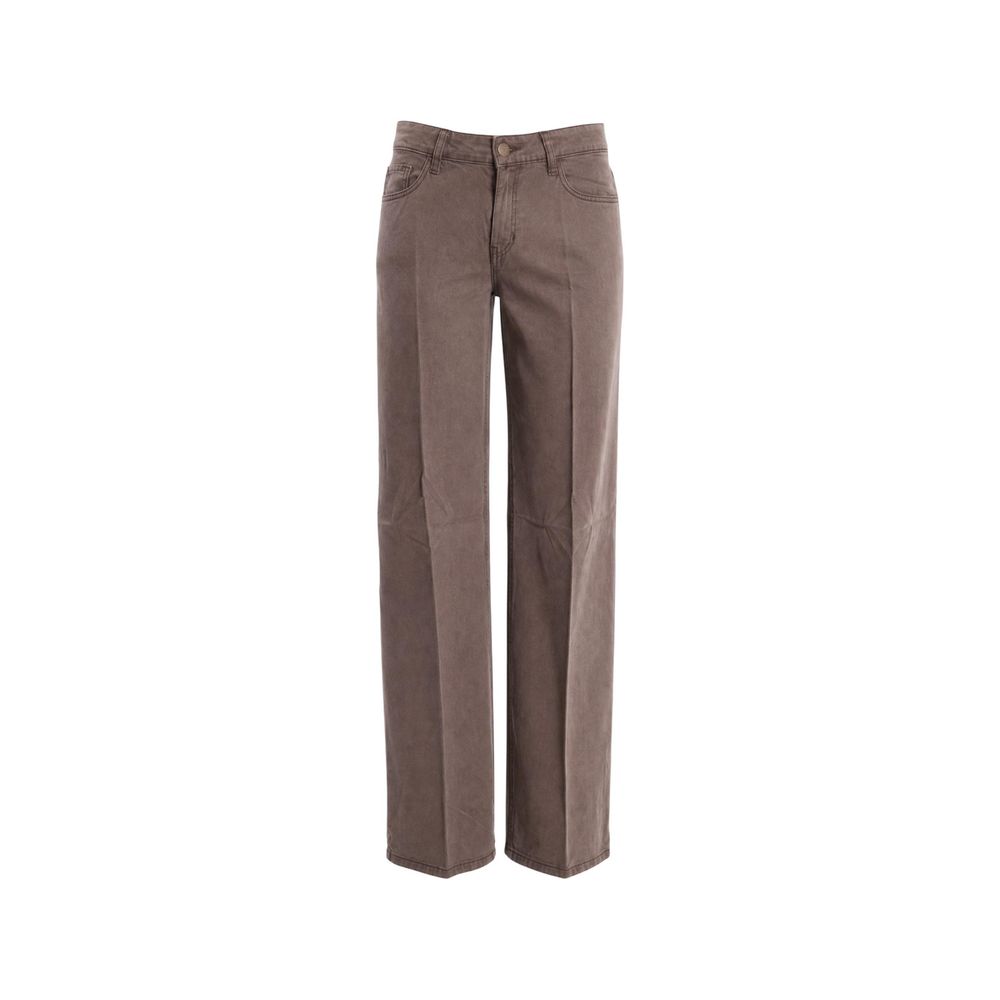 Beige Lyocell Schlaghose Guess