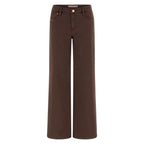 Braune Lyocell Schlaghose Guess