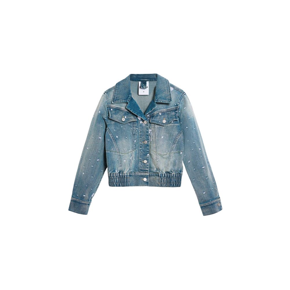 Blaue Jeansjacke aus Stretch-Denim Desigual