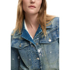 Blaue Jeansjacke aus Stretch-Denim Desigual
