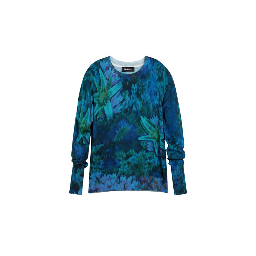 Grüner Viskose-Pullover Desigual