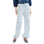 Blaue Baumwoll-Freizeithose Desigual