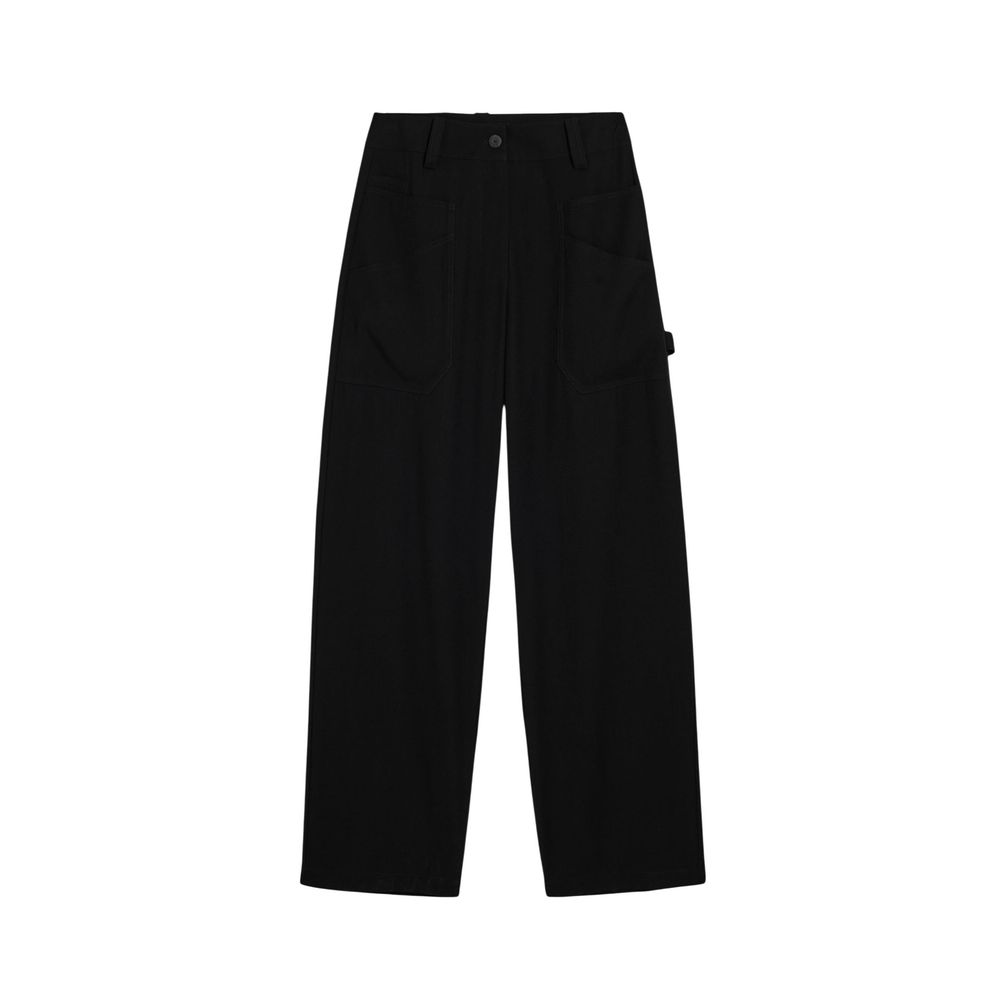Schwarze Freizeithose aus Viskose Desigual