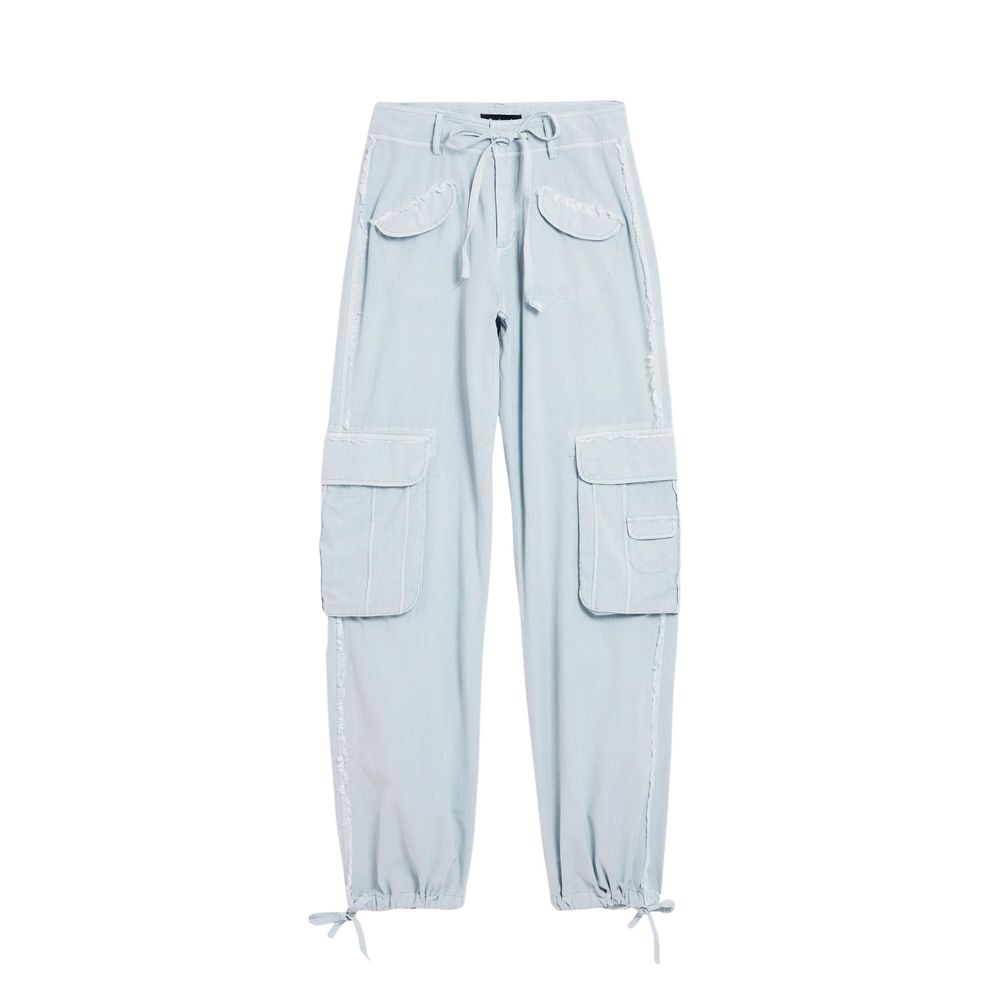 Blaue Baumwoll-Freizeithose Desigual