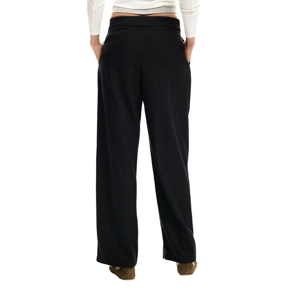 Schwarze Freizeithose aus Polyester Desigual