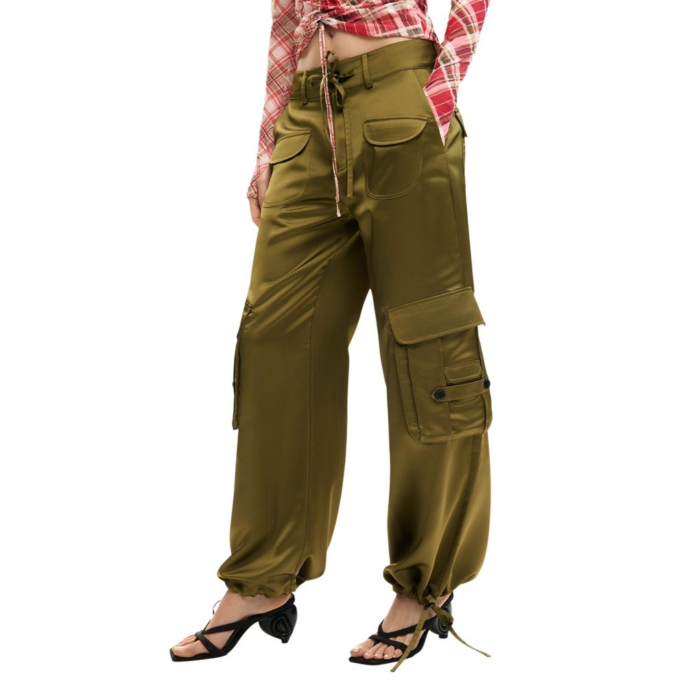 Zweifarbige Cargohose aus Polyester Desigual