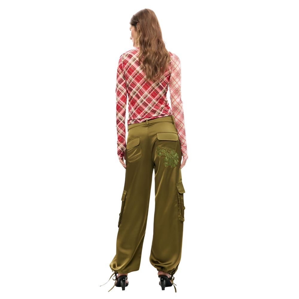 Zweifarbige Cargohose aus Polyester Desigual