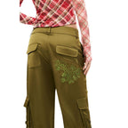 Zweifarbige Cargohose aus Polyester Desigual