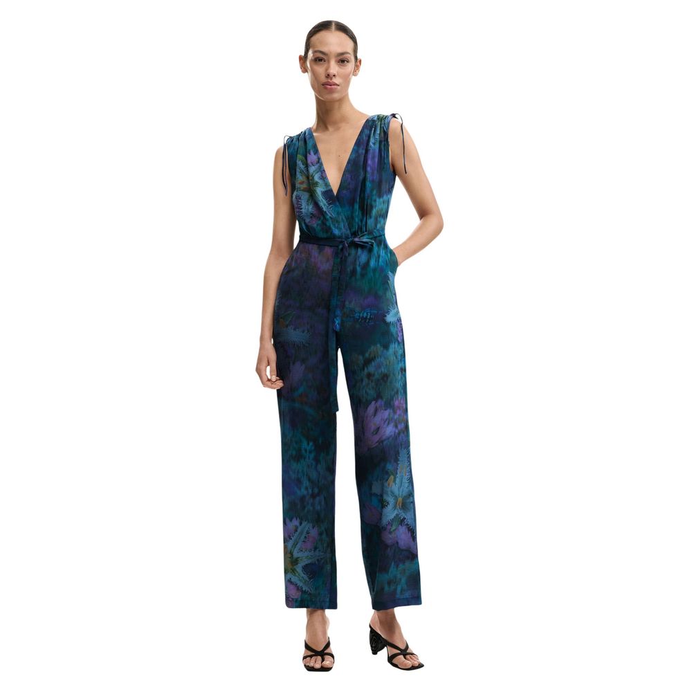 Blauer Viskose-Overall Desigual