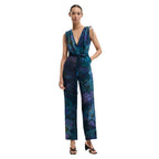 Blauer Viskose-Overall Desigual