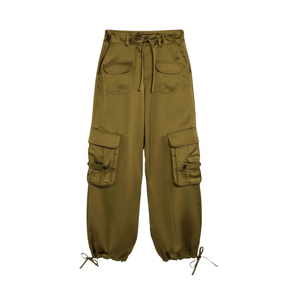 Zweifarbige Cargohose aus Polyester Desigual
