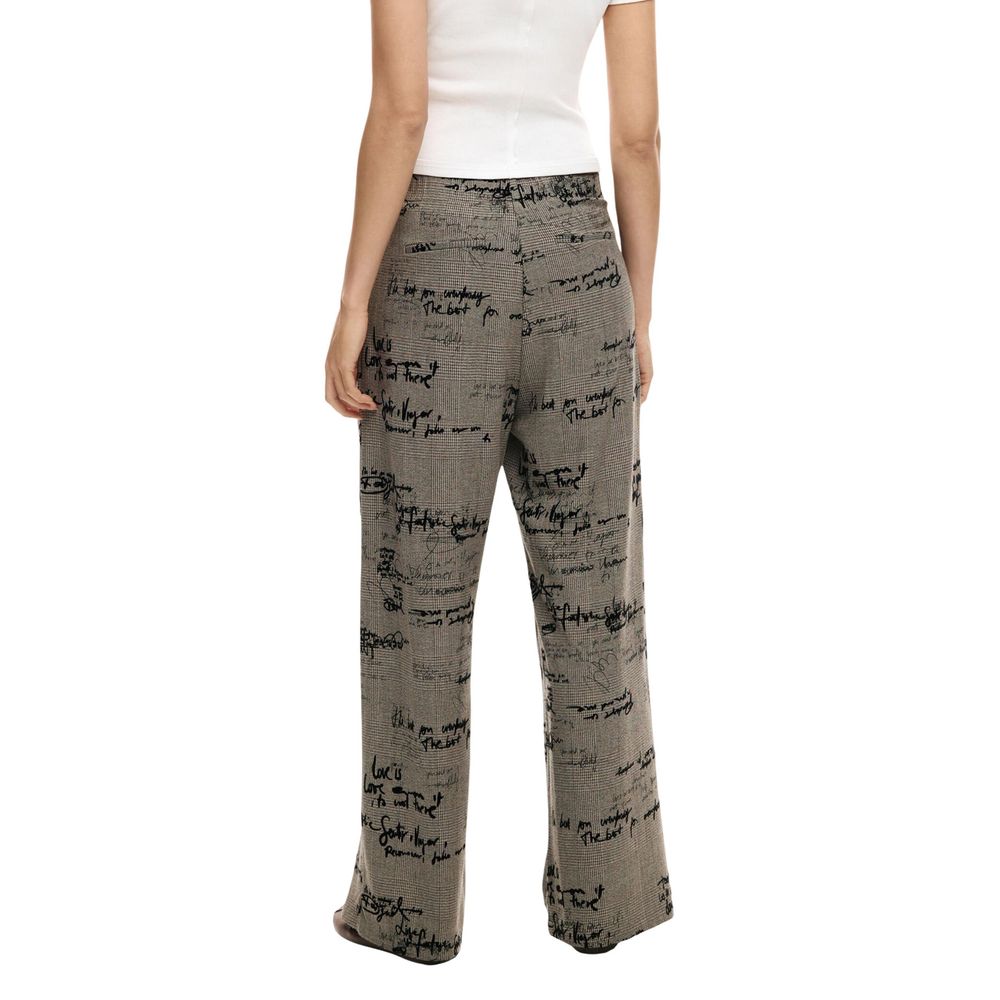 Graue Freizeithose aus Polyester Desigual