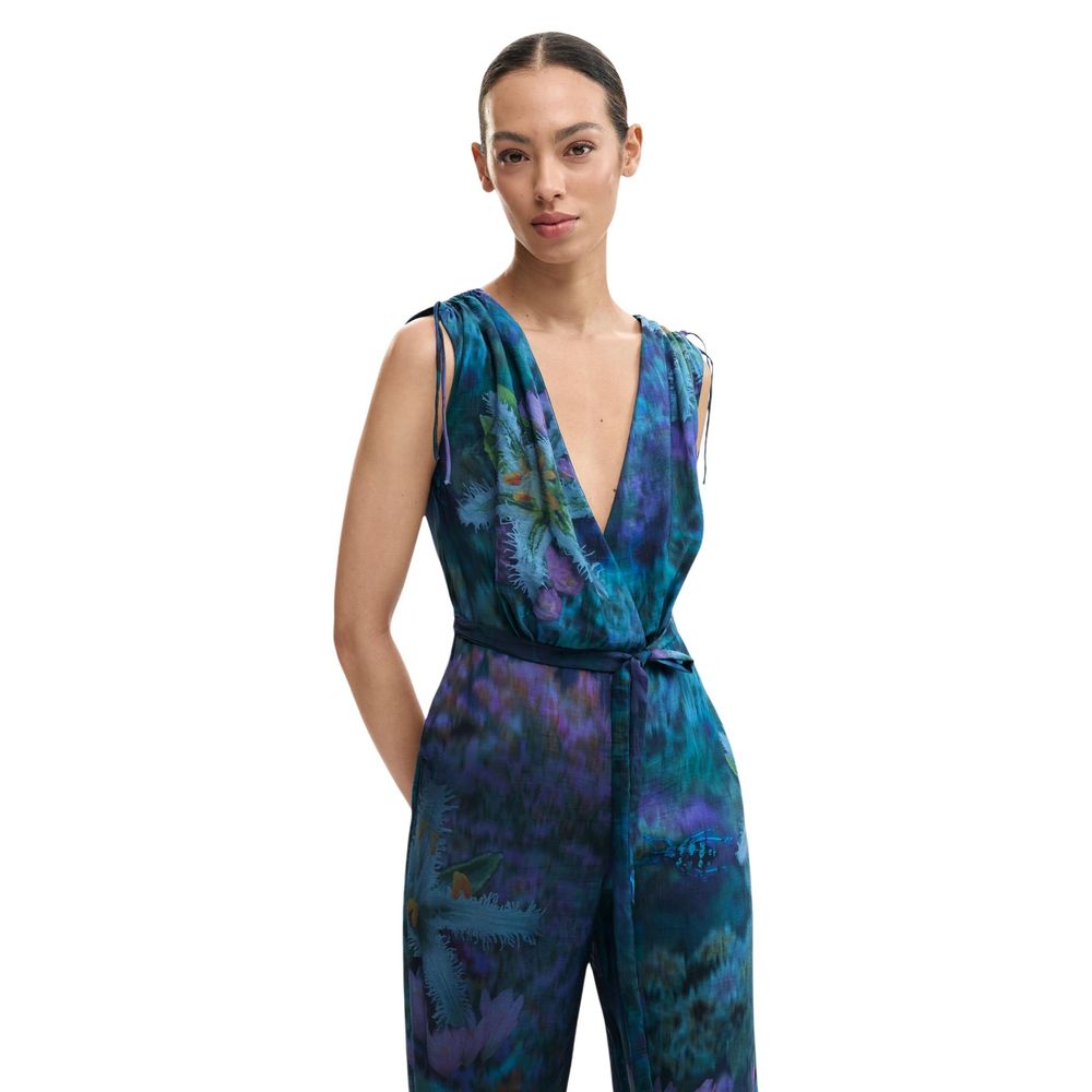 Blauer Viskose-Overall Desigual