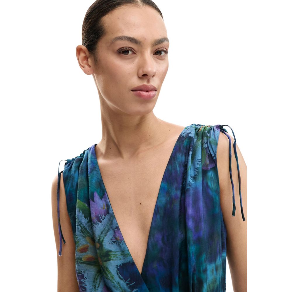 Blauer Viskose-Overall Desigual