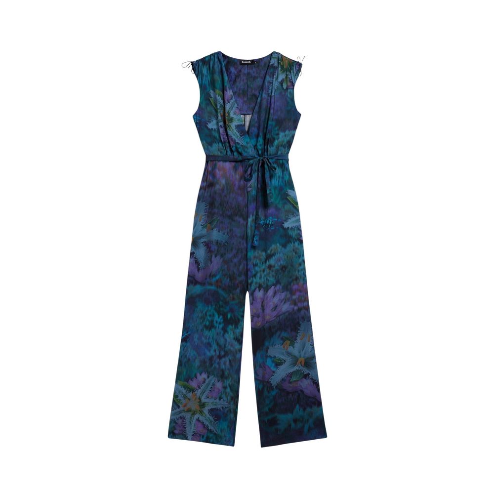 Blauer Viskose-Overall Desigual