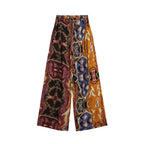 Orange Viscose Casual Pants Desigual