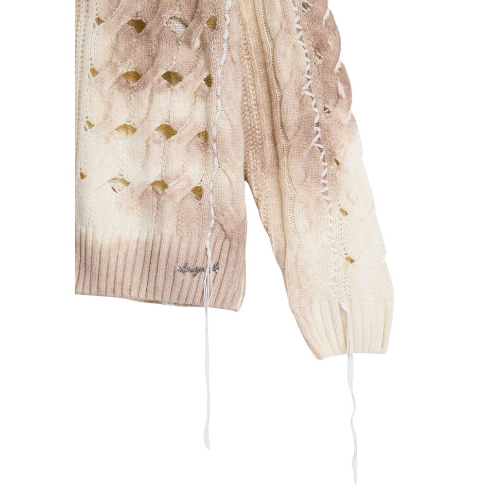 Beige Marabou Sweatshirt Desigual
