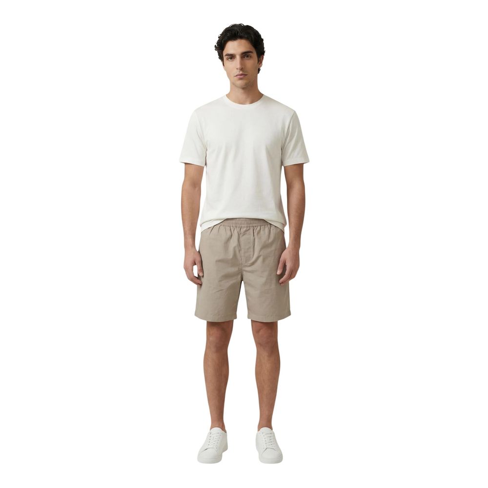 Beige Baumwollshorts Knielang Armani Exchange