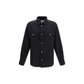 Schwarzes Oves Aries Hemd aus Wolle Versace