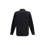 Schwarzes Oves Aries Hemd aus Wolle Versace