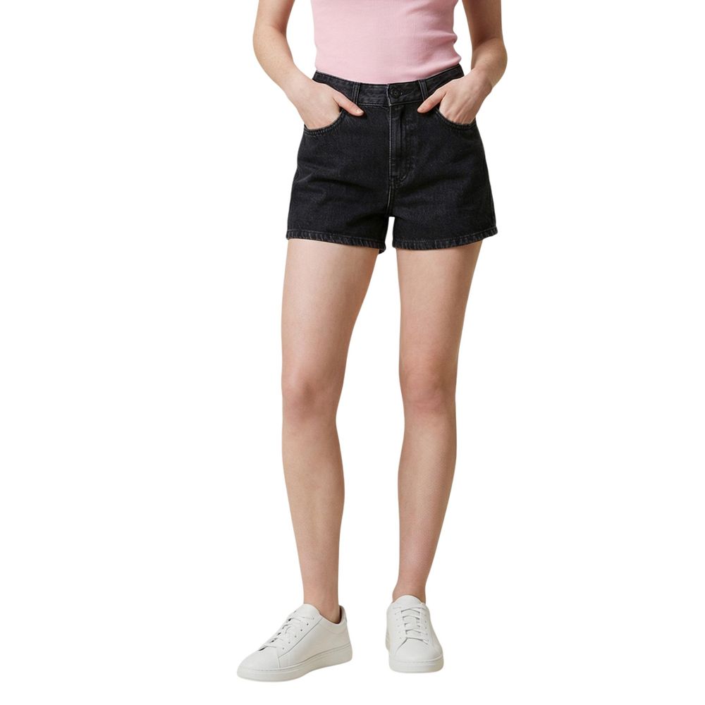 Schwarze Denim-Shorts Karl Lagerfeld