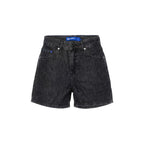Schwarze Denim-Shorts Karl Lagerfeld