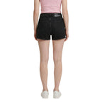 Schwarze Denim-Shorts Karl Lagerfeld