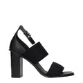 Schwarze Plateau-Sandalen aus Stoff Max Mara