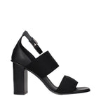 Schwarze Plateau-Sandalen aus Stoff Max Mara