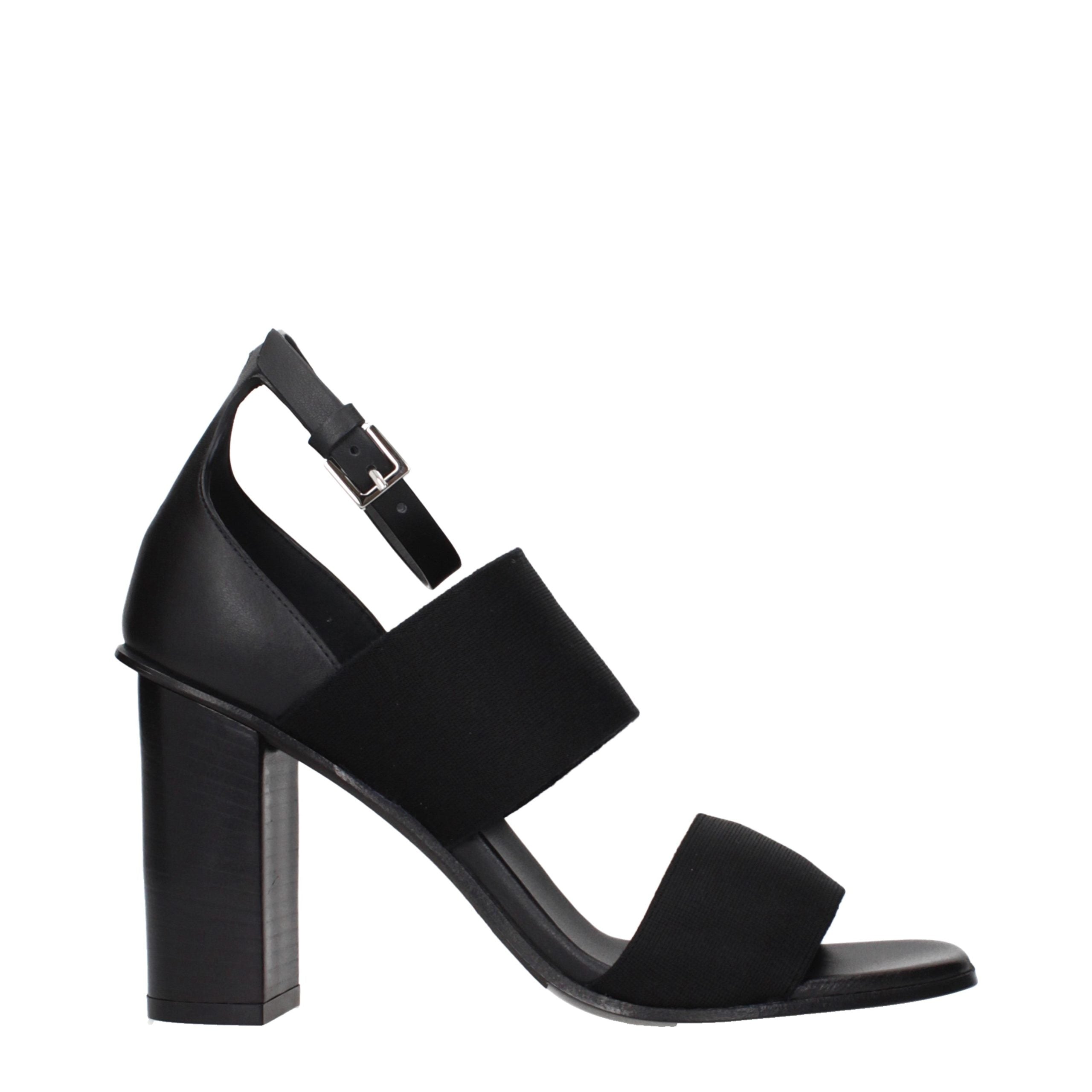 Schwarze Plateau-Sandalen aus Stoff Max Mara