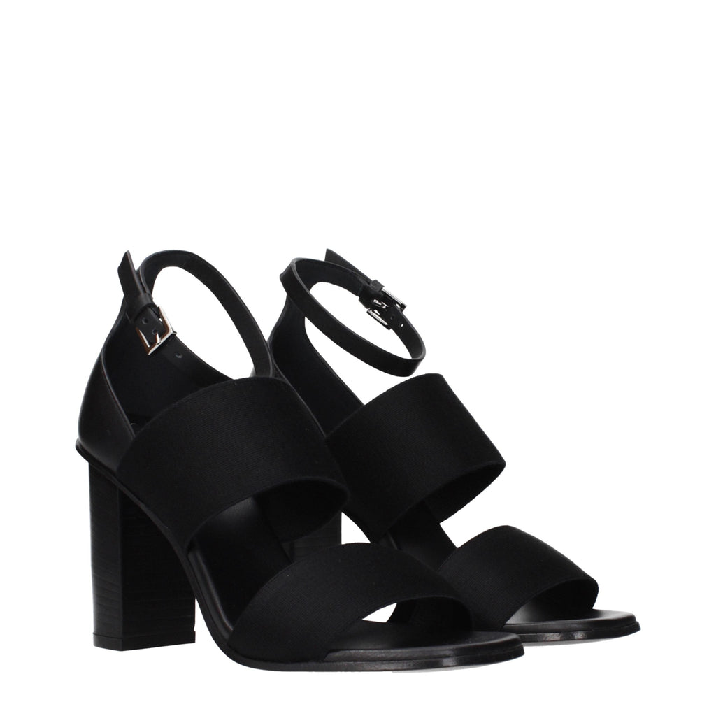 Schwarze Plateau-Sandalen aus Stoff Max Mara