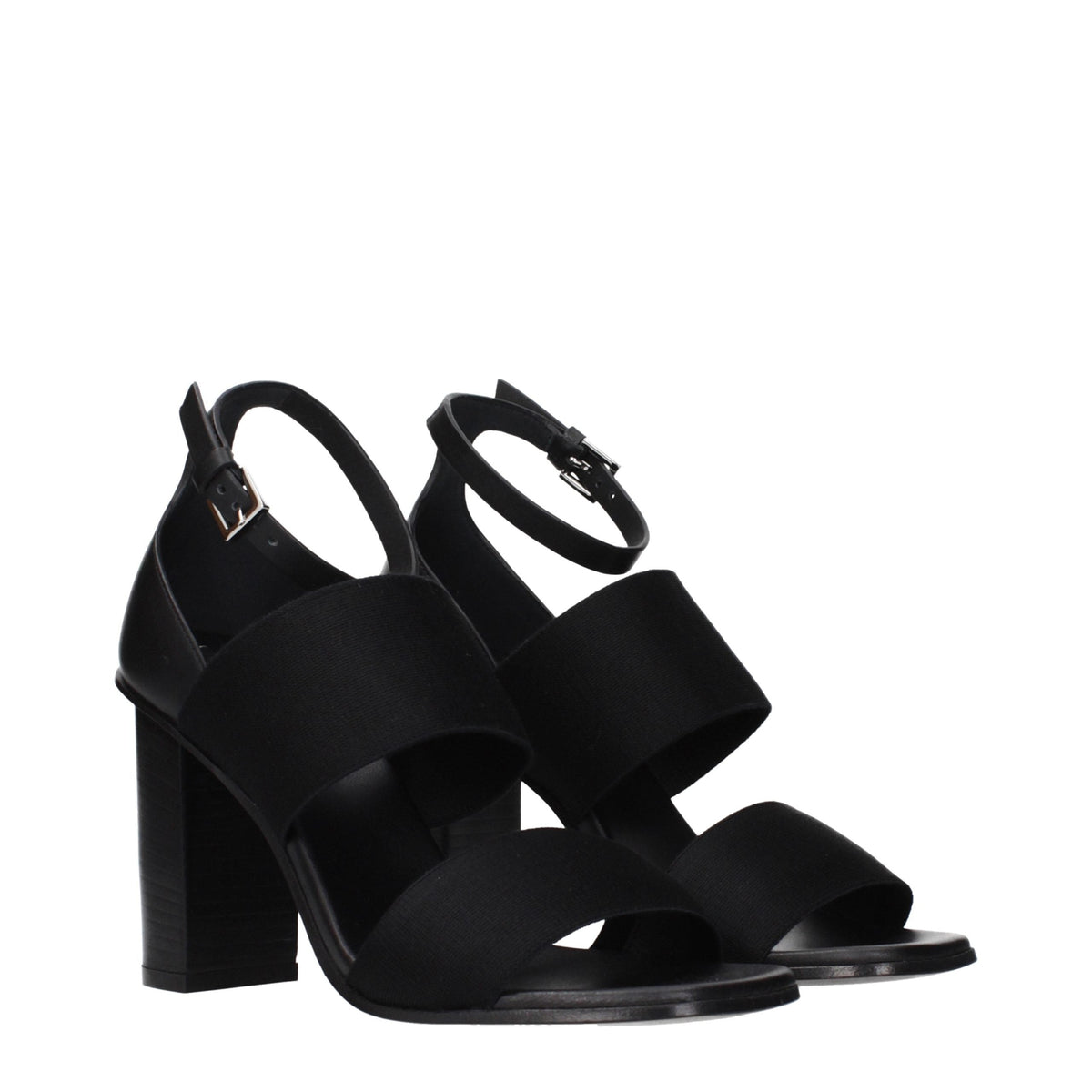 Schwarze Plateau-Sandalen aus Stoff Max Mara