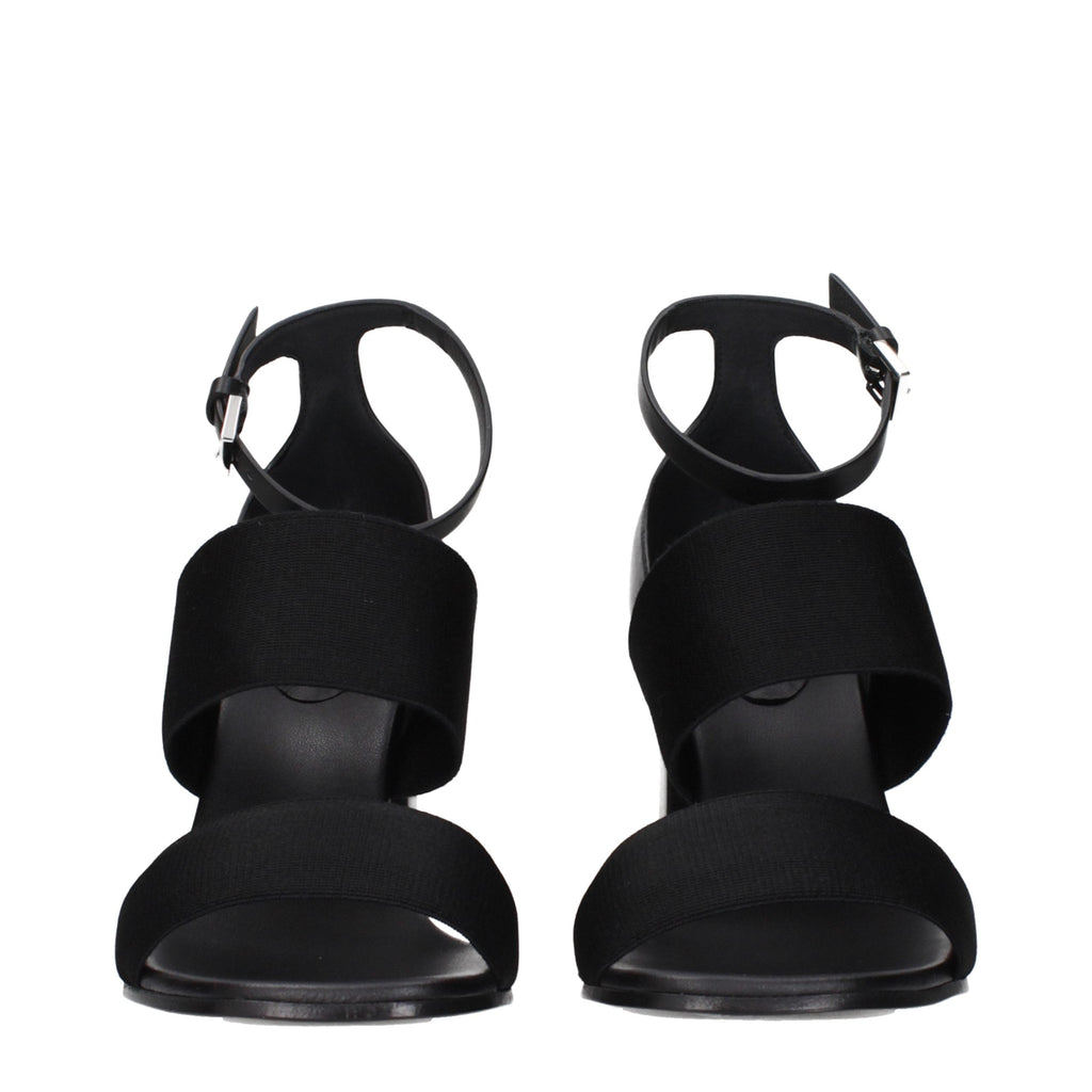 Schwarze Plateau-Sandalen aus Stoff Max Mara
