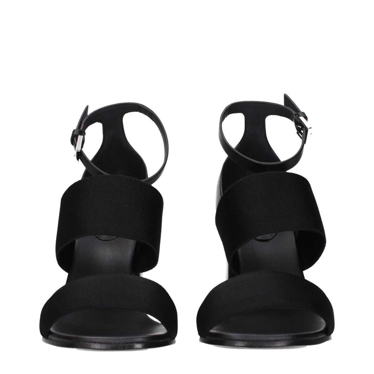 Schwarze Plateau-Sandalen aus Stoff Max Mara