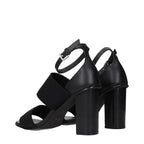 Schwarze Plateau-Sandalen aus Stoff Max Mara