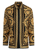 Seidenbluse in Gold Versace