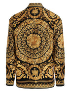 Seidenbluse in Gold Versace