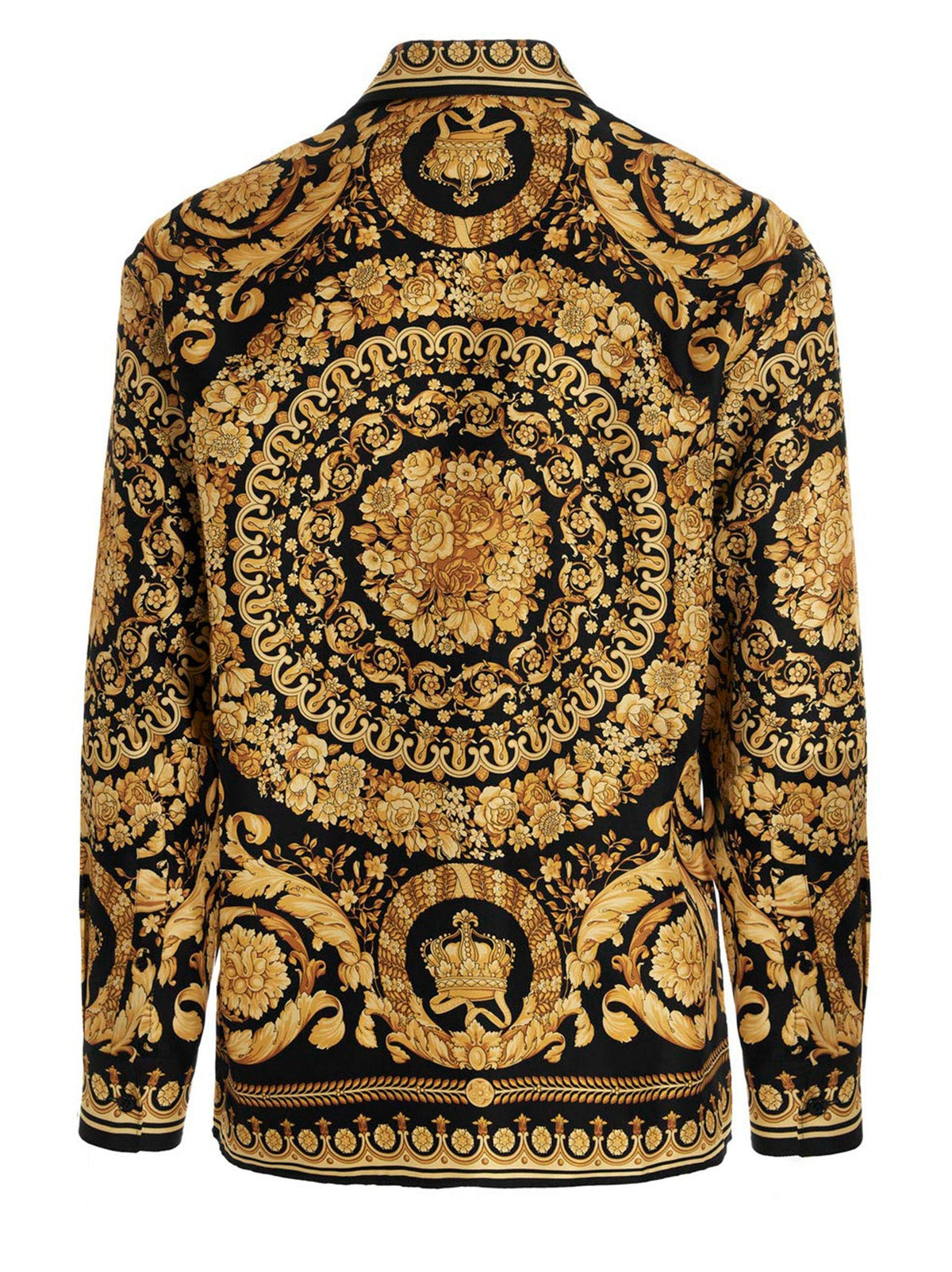 Seidenbluse in Gold Versace