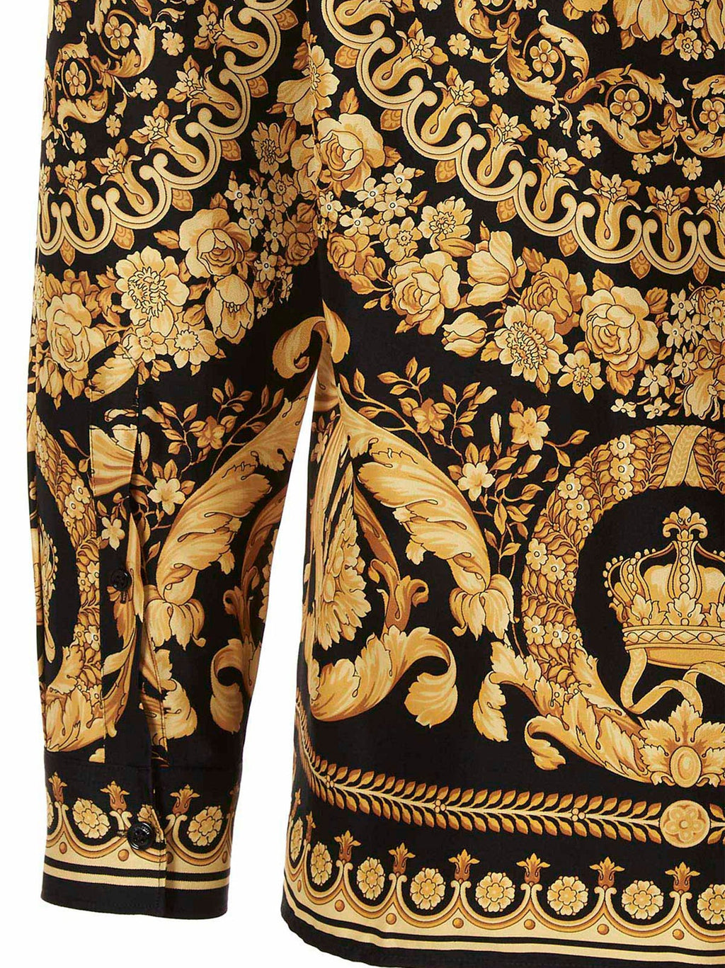 Seidenbluse in Gold Versace