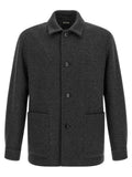 Graue Wollbluse ZEGNA