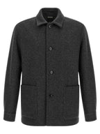 Graue Wollbluse ZEGNA
