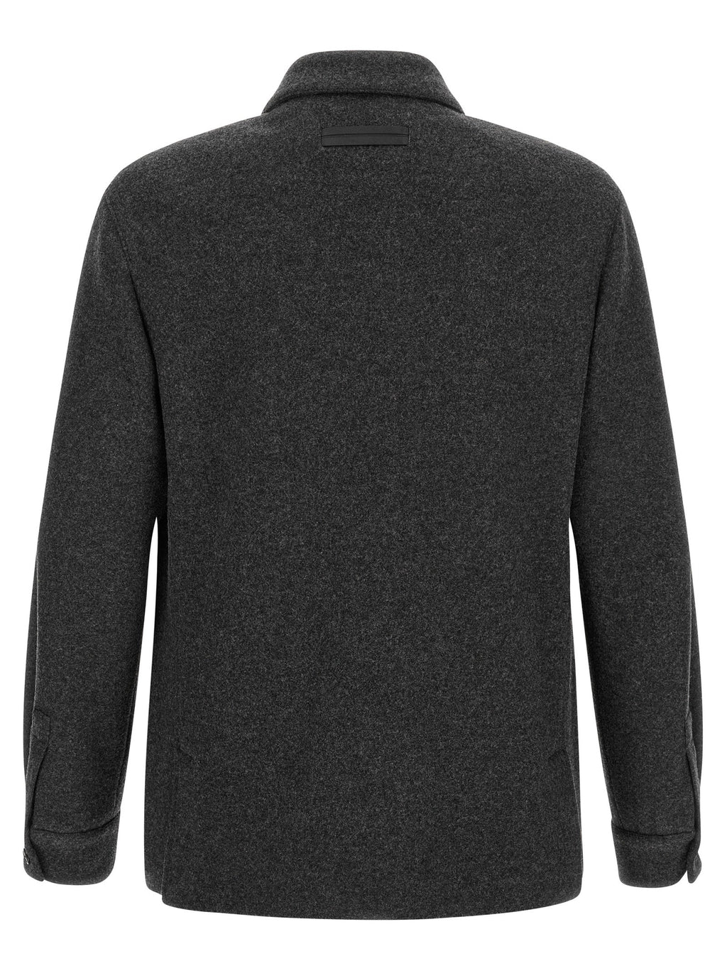 Graue Wollbluse ZEGNA