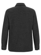 Graue Wollbluse ZEGNA