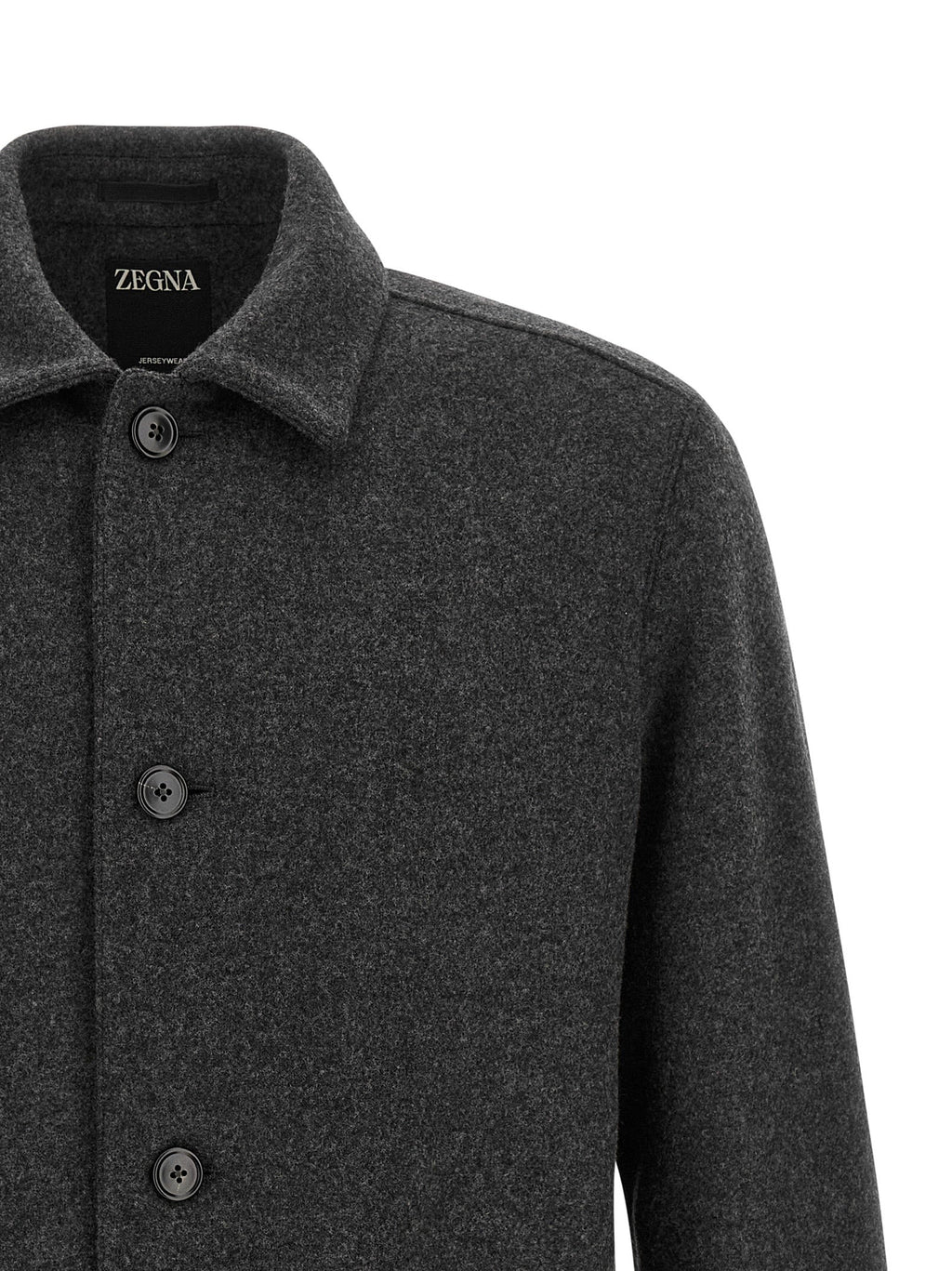 Graue Wollbluse ZEGNA