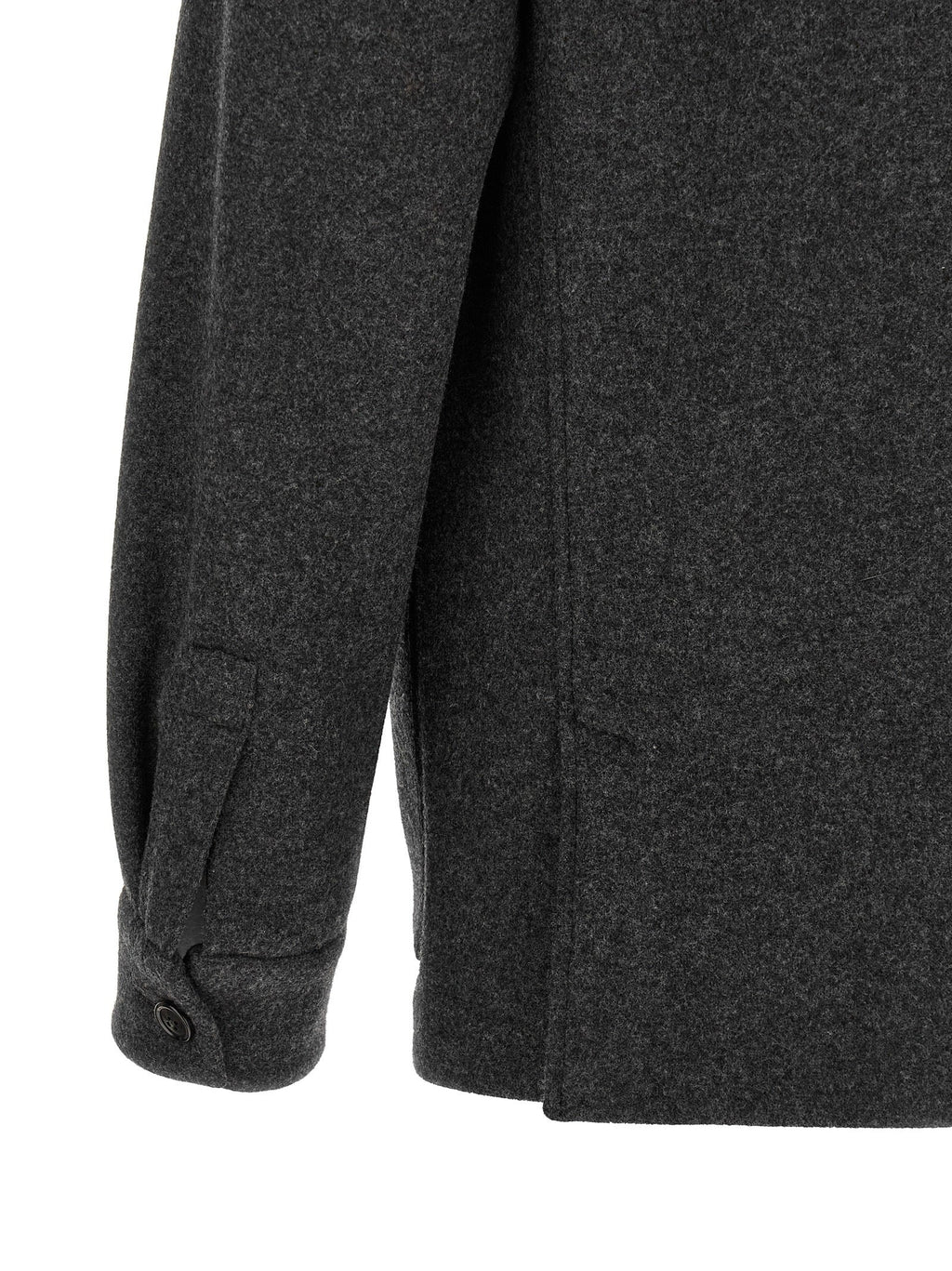 Graue Wollbluse ZEGNA